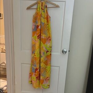 C&C California Colorful Halter Dress